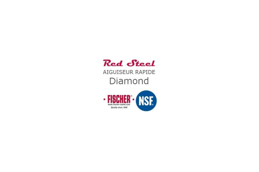 Afilador de cuchillos FISCHER Redsteel Diamond con husillos cruzados