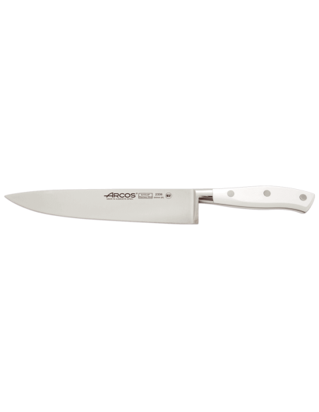 Design Messerblock 4 Messer + Schere Arcos Riviera White Edelstahl NITRUM