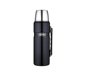 Ruostumattomasta teräksestä valmistettu Thermos® King-pullo sininen + kahva 1.20L-OUTDOOR-materiaali.