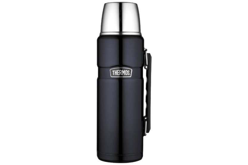 Botella de acero inoxidable Thermos® King azul + asa 1,20L EQUIPAMIENTO PARA EXTERIORES