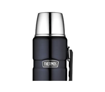Volledig roestvrijstalen Thermos® King fles blauw + handvat 1.20L-OUTDOOR materiaal 2