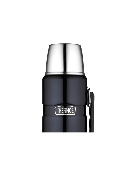 Thermos® King-flaske i rustfritt stål, blå + håndtak 1,20L-OUTDOOR-materiale