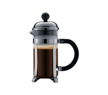 Cafetière verre Bodum  avec filtre inox, habillage brillant 2