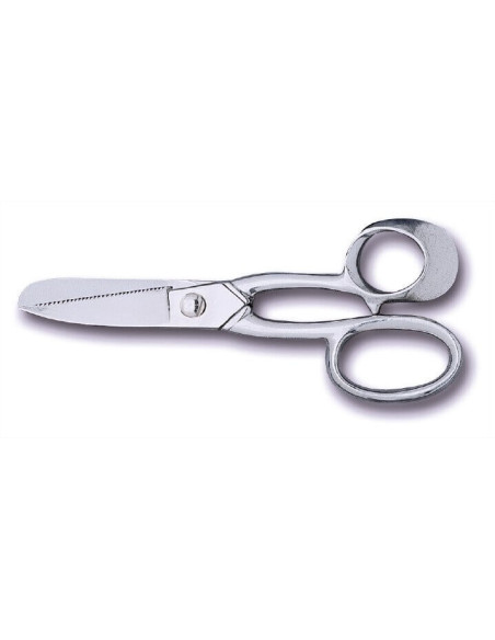 Tesoura para peixe Bargoin 22cm lâmina serrilhada em aço inoxidável