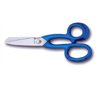Fischschere Bargoin 22cm Edelstahl Griff blau plastifiziert