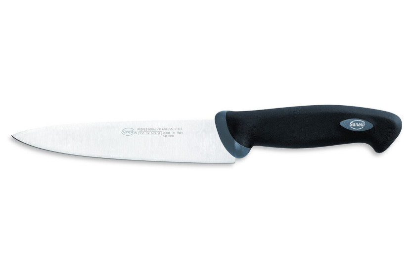 Coffret de 4 couteaux de cuisine professionnels SANELLI Gourmet manches noirs