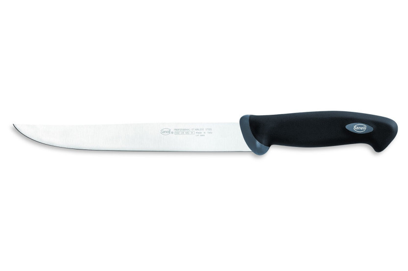 Knivset med 4 professionella köksknivar SANELLI Gourmet med svarta handtag