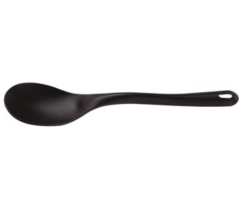 Colher de servir de poliamida preta de 35 cm