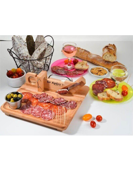 Guilhotina para salsichas SO APERO! 100% francesa + tabuleiro integrado