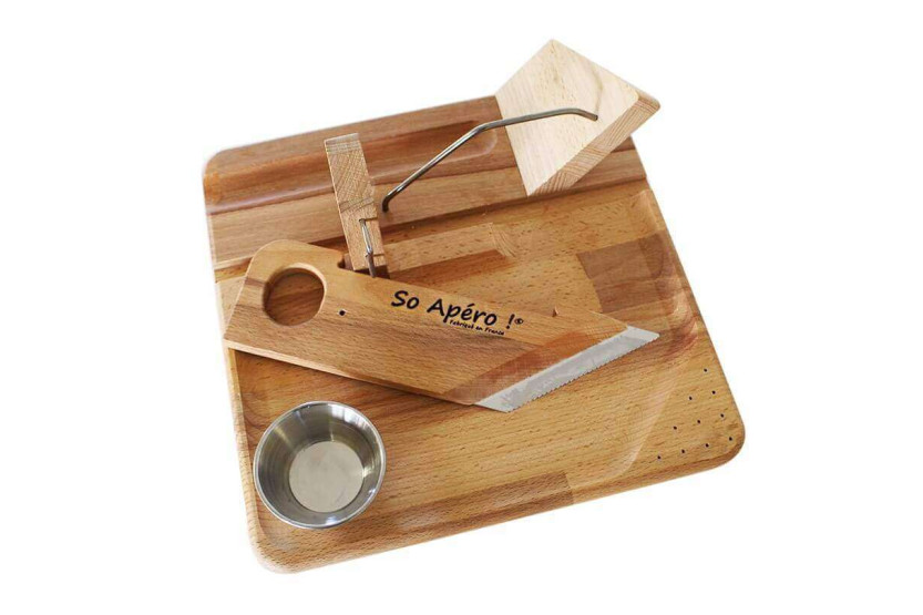 Guillotine à saucisson SO APERO ! 100% française + plateau intégré
