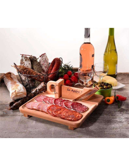 ¡Guillotina para salchichas SO APERO! 100% francesa + bandeja integrada