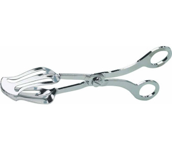 Verchroomde deegtang maat 21cm