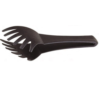 Pinza espaguetis poliamida negra dientes redondos 24cm