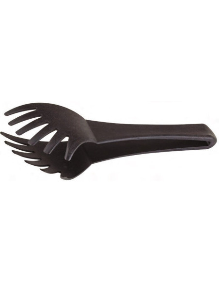 Pinza espaguetis poliamida negra dientes redondos 24cm