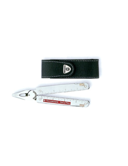 Zange Swisstool Victorinox 12-teilig gewellte Klinge + Lederetui