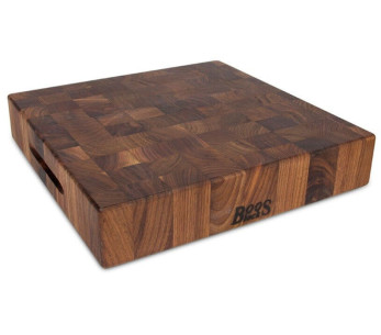 Boos Blocks Gourmet-leikkuulauta mustaa pähkinää 38x38x7.5cm