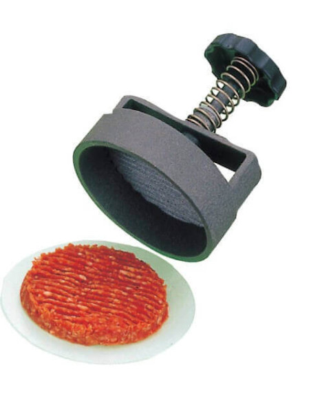 Rund manuell Hamburgerpresse med non-stick-belegg - Diameter 10 cm