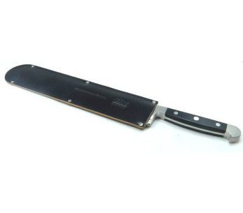 Güde funda de cuero negro 32cm para cuchillo de pan 2