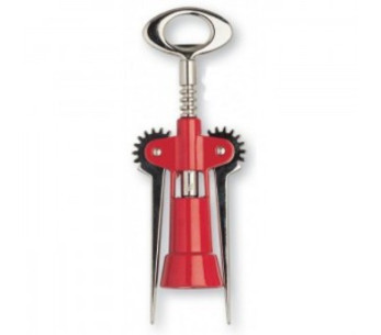 Saca-rolhas Tavernello vermelho com 2 alavancas em Knifeleader