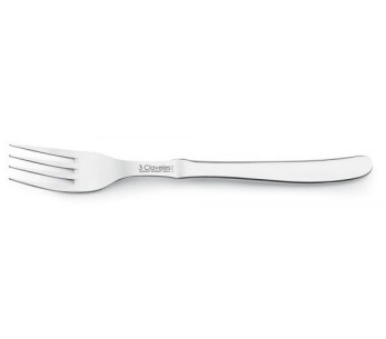 Fourchette de table 3 Claveles tout acier 9cm