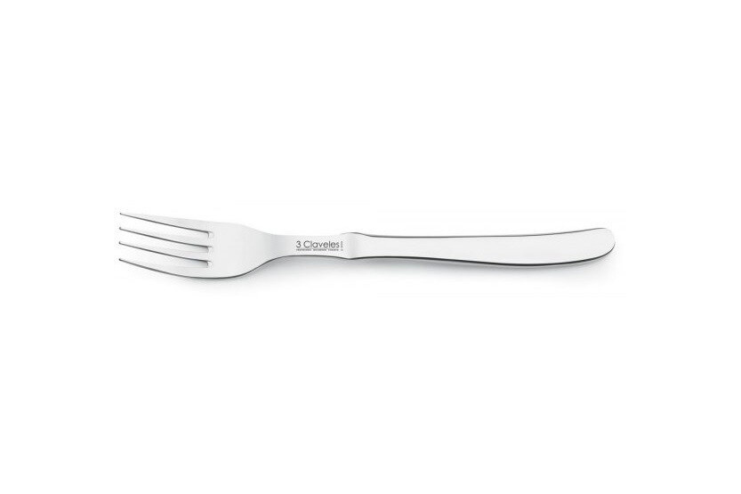 Tafelvork 3 Claveles geheel van staal 9cm