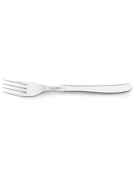 Tafelvork 3 Claveles geheel van staal 9cm
