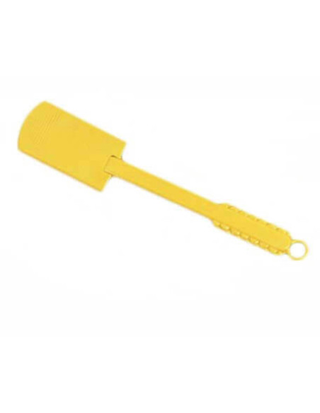 Cuchillo panadero La Grignette de acero inoxidable con mango amarillo (x10)