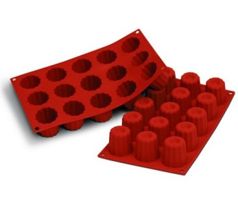Molde flex silicona 15 flautas pequeñas 4,5cm