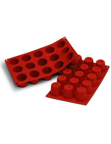 Moule en silicone professionnel Silicon Flex 300x175mm 15 mini cannelés