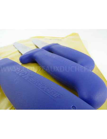 Set van 3 DICK ERGOGRIP blauwe slagersmessen boner+bleed+butcher