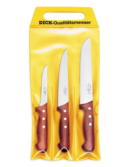Set di 3 coltelli da macellaio DICK Wood boner+blow+butcher