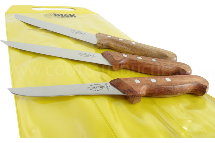 Set di 3 coltelli da macellaio DICK Wood boner+blow+butcher