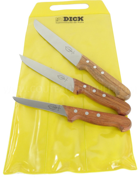 Conjunto de 3 facas de açougueiro DICK Wood boner+blow+butcher