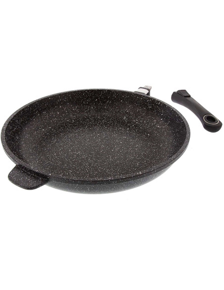 Poêle en fonte Pradel Excellence Premium 32cm façon pierre tous feux/ induction