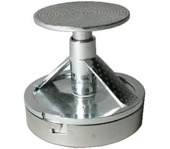 Hamburgerpresse med skyver i rustfritt stål og støpt aluminium - Diameter 10 cm