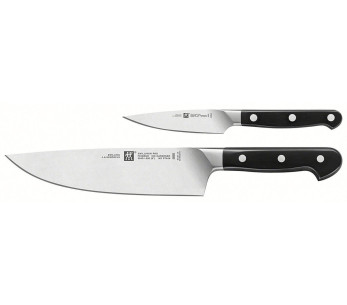 Knivsett med 2 Zwilling Pro smidde Kokkekniver - 1 Urtekniv + 1 kokkekniv