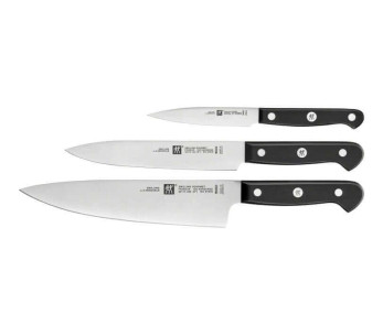Knivset med 3 Zwilling Gourmet-knivar: kock + skivare + skafferi