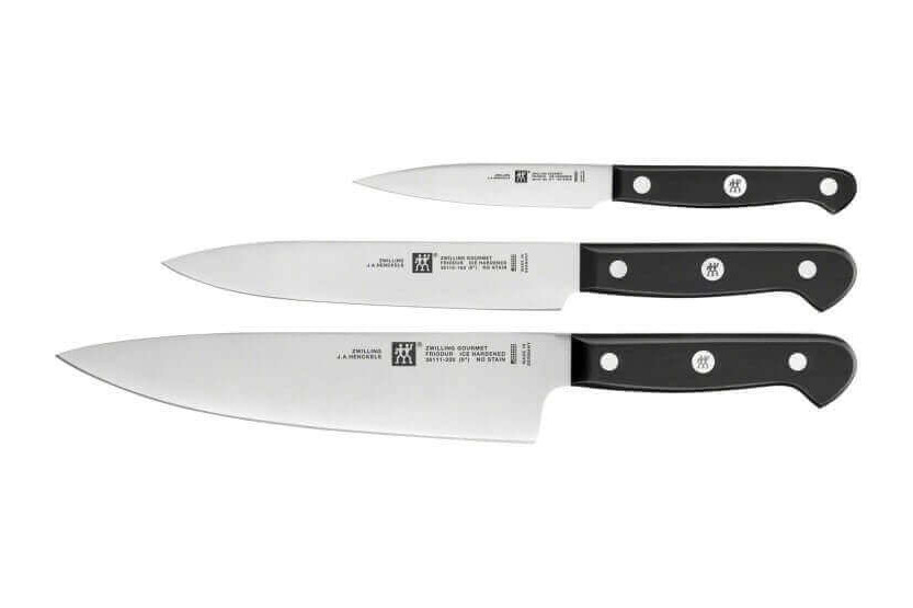 Set de cuchillos 3 cuchillos Zwilling Gourmet: chef + rebanador + despensero