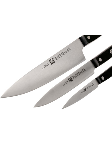 Knivset med 3 Zwilling Gourmet-knivar: kock + skivare + skafferi
