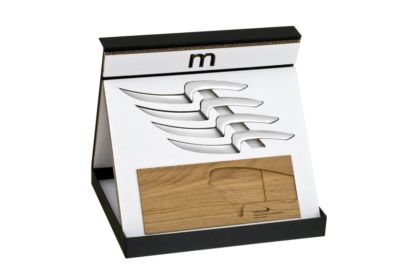 Conjunto de 4 facas para bifes Meeting Deglon em Knifeleader