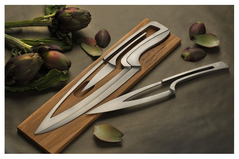 Conjunto de 4 facas de encaixe Meeting Deglon em Knifeleader.eu