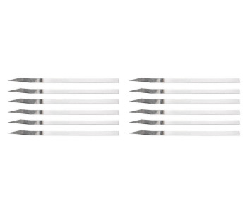 Sett med 12 brødfortenner - Karbonstål - I ett stykke