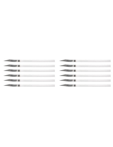 Set aus 12 Brotschneidemessern - Karbonstahl - Monoblock