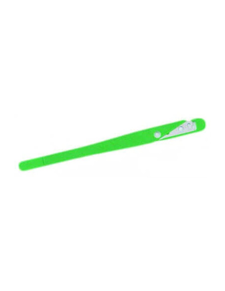 Lame de boulanger inox "Grignette verte" manche synthétique