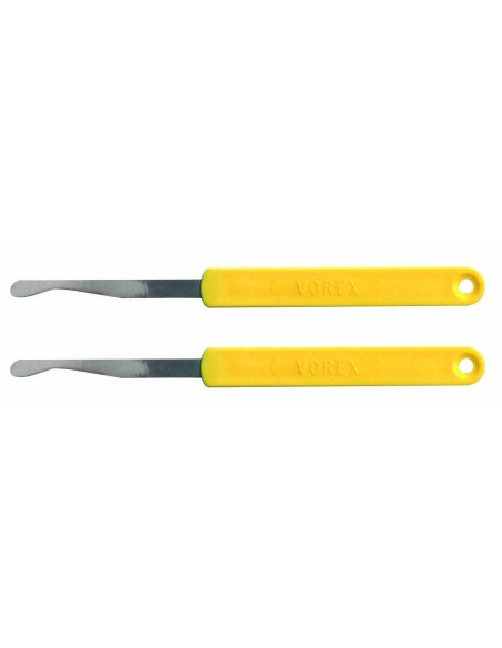 2 Bäckerklingen Kugelform gelber Griff