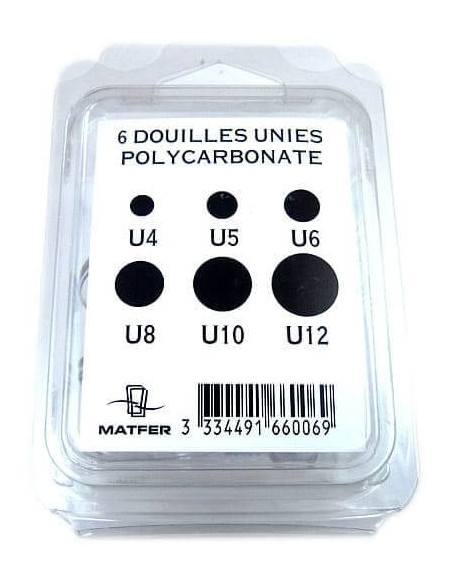 Matfers 6-teiliges uni-Steckschlüsselset aus Polycarbonat