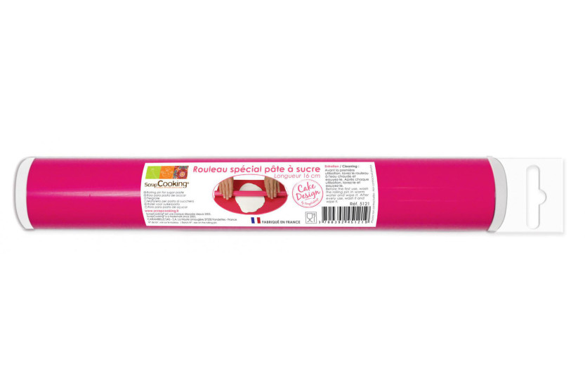 Rodillo para pasta de azúcar Scrapcooking 16cm