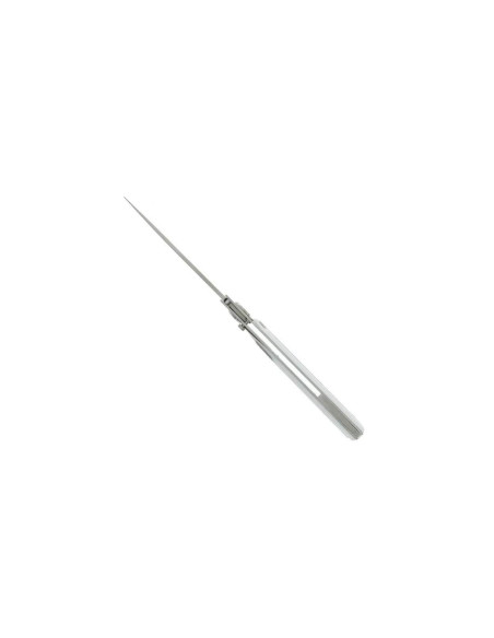 Couteau pliant Actilam S4 lame forgée manche acier/corian blanc 11cm