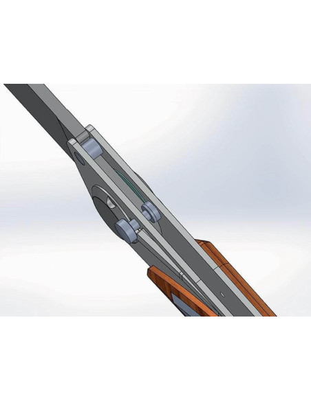 Couteau pliant Actilam S4 lame forgée manche acier/corian blanc 11cm