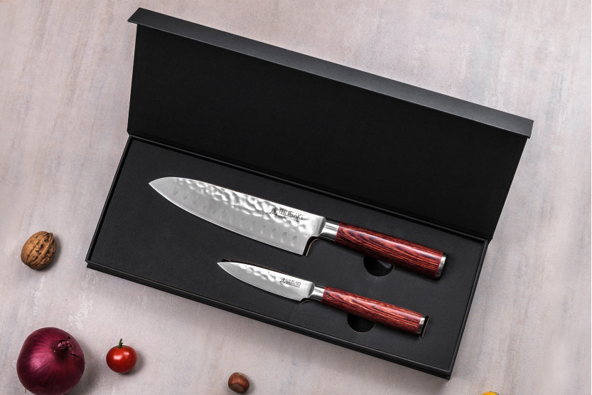 Coffret 2 couteaux Wusaki Pak X50 Santoku + Kantoor